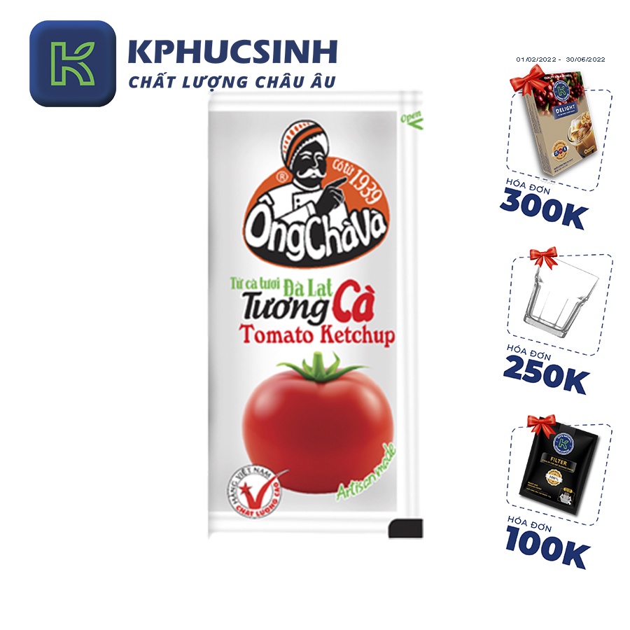 Hộp tương cà Ông Chà Và gói 10g KPHUCSINH - Hàng Chính Hãng