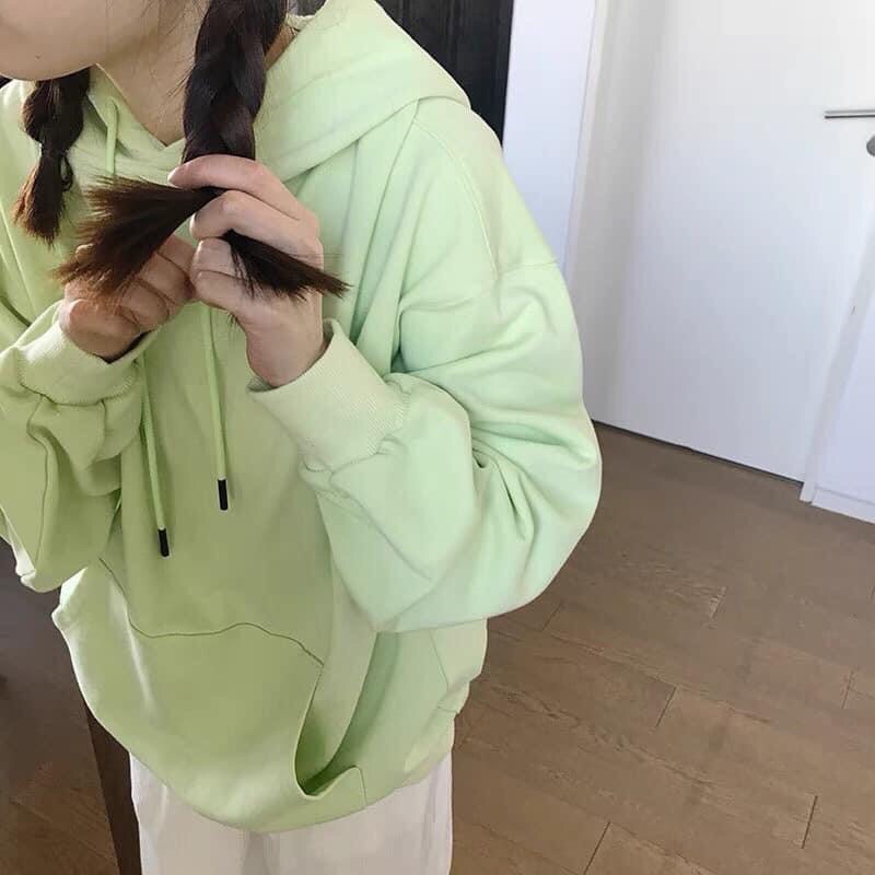 [ HÀNG ORDER ] Áo hoodie màu xanh pastel xinh xắn cho mùa thu đông