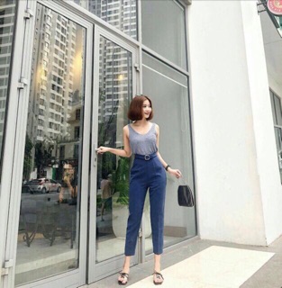 Quần baggy đai vuông