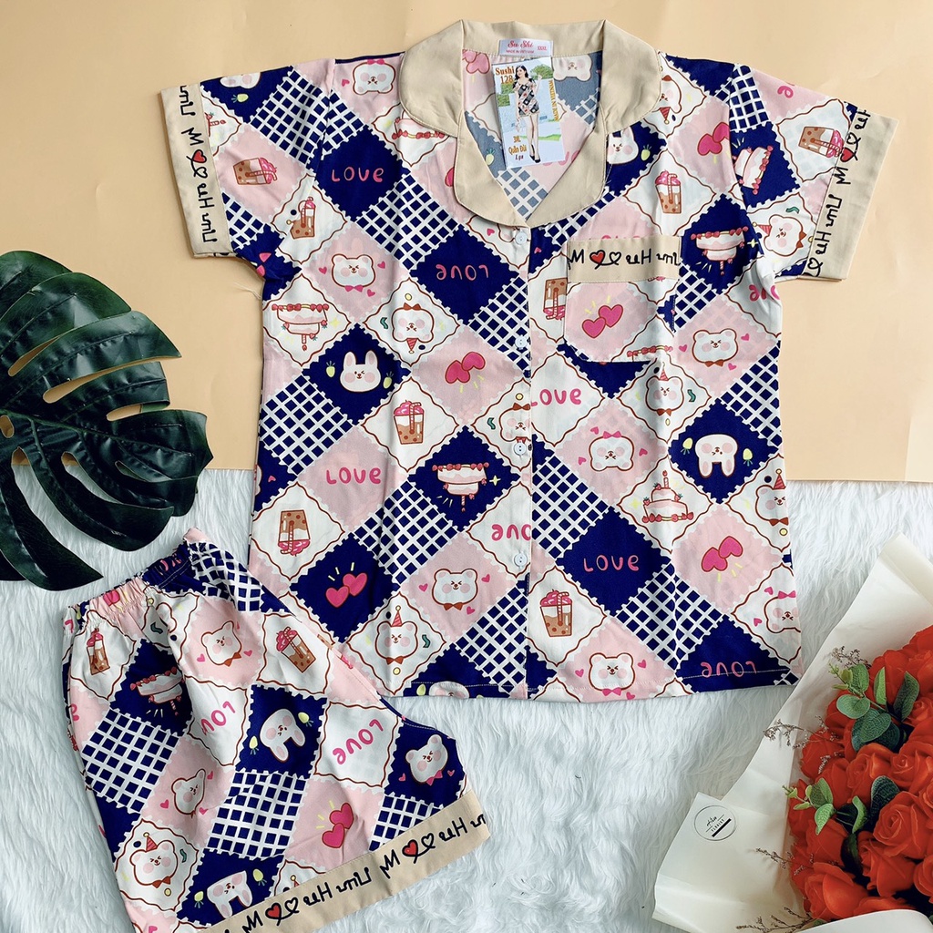 Bộ Đồ Ngủ - Đồ Mặc Nhà Satin Đùi Nhiều Mẫu Họa Tiết Trẻ Trung, Mát Mẻ | BigBuy360 - bigbuy360.vn