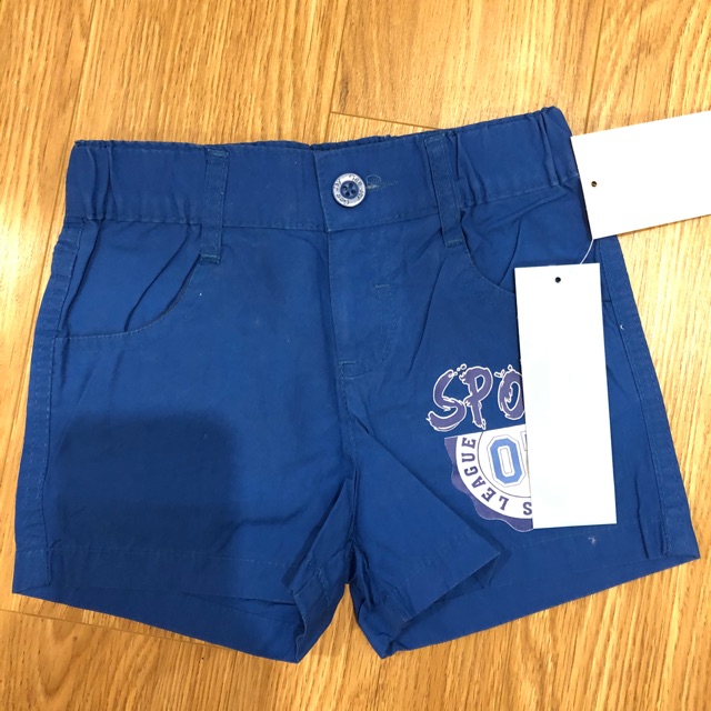 QUẦN ĐÙI BÉ TRAI XANH DƯƠNG MỀM MÁT