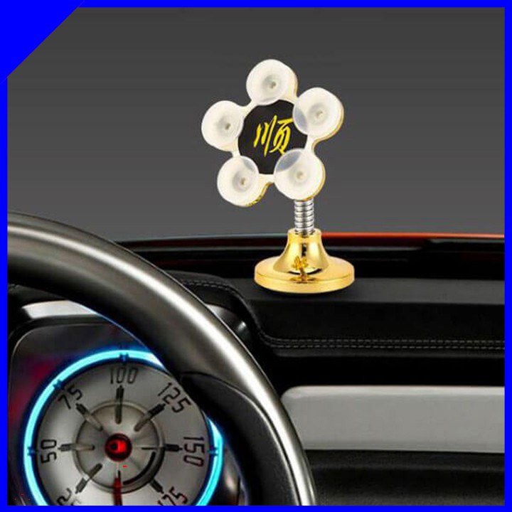 Giá Đỡ Điện Thoại Hút Chân Không Xoay 360 Độ Siêu Chắc Chắn - Thiết Kế Mẫu Hình Hoa Mai Sang Trọng Educase