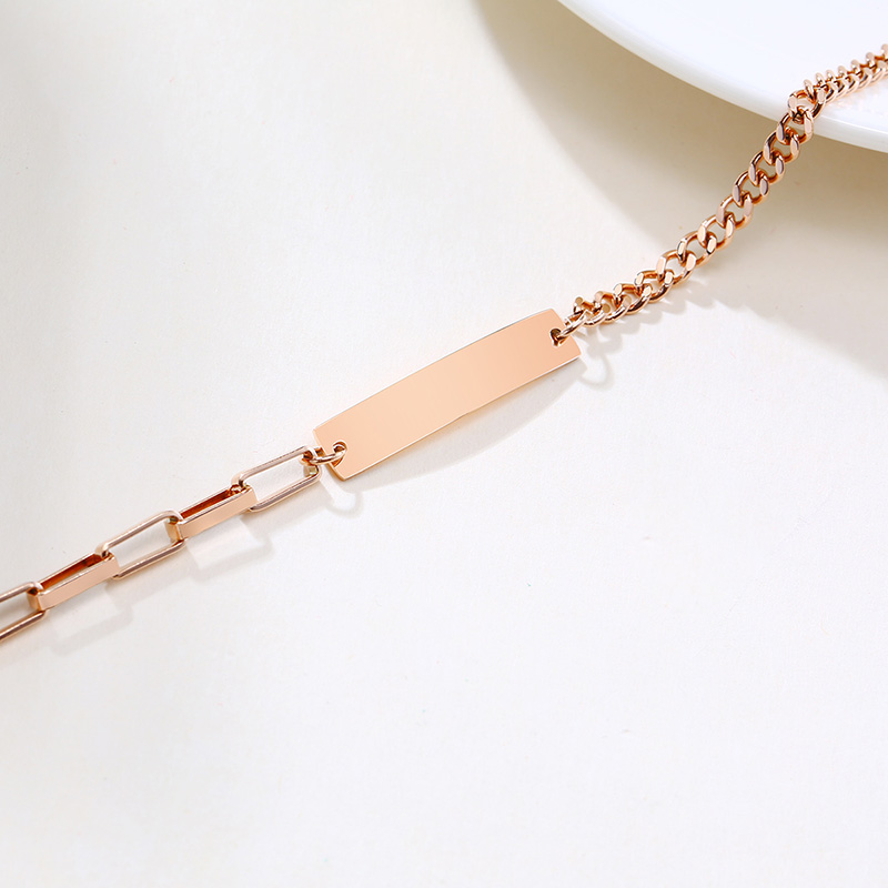 Vnox Vòng Tay Thép Không Gỉ Khắc Tên Ngày Tháng