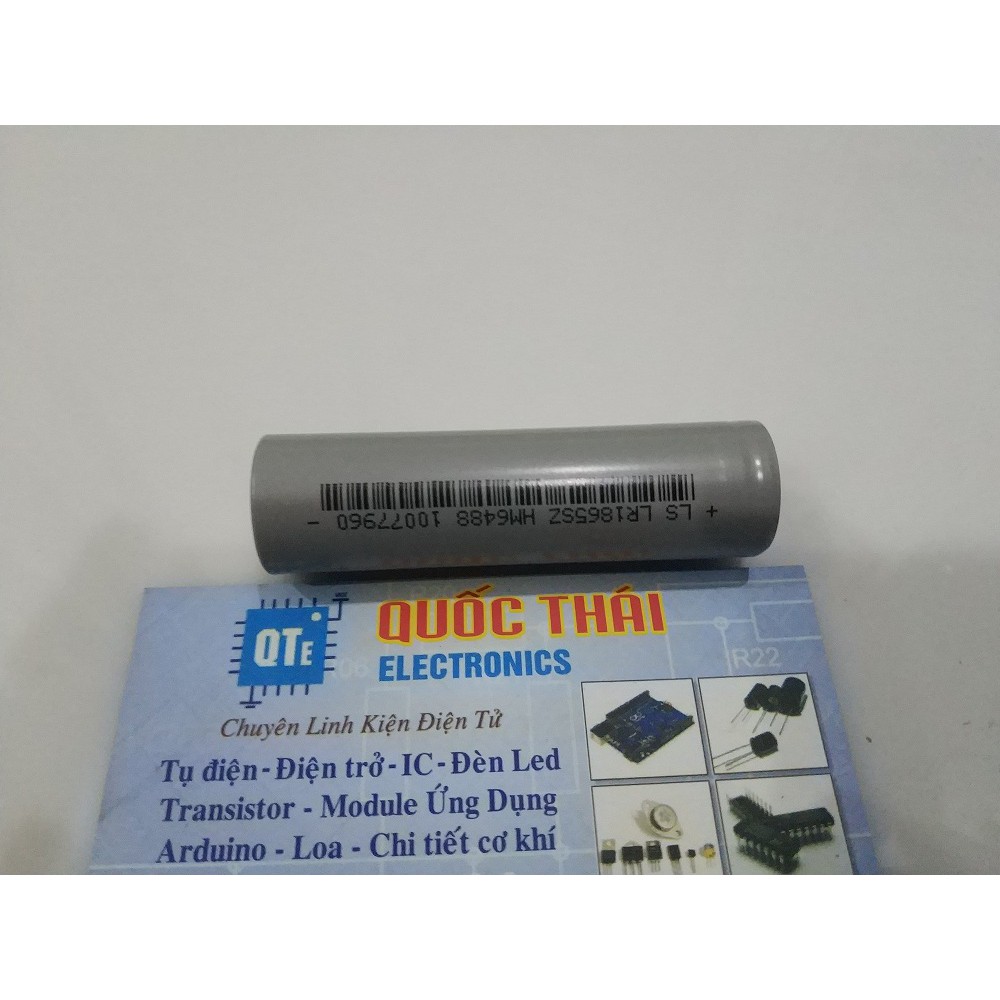 Pin 18650 xám 3v7 dung lượng 2600mA, dòng xả 10c