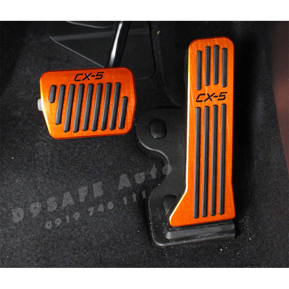 ỐP BÀN ĐẠP GA PHANH MAZDA CX5 2017-2020 HỢP KIM NHÔM NGUYÊN CHẤT, BẢO VỆ VÀ TRANG TRÍ BÀN ĐẠP GA PHANH