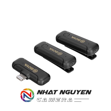 Micro không dây BOYA BY-WM3T2-D2 dành cho điện thoại cổng Lightning (2 người nói)