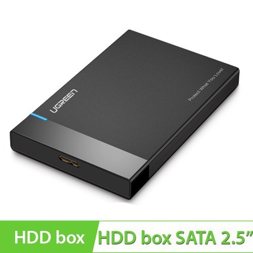 Vỏ Hộp Đựng Ổ Cứng 2.5 Inch HDD và SSD USB 3.0 (Dây Rời) UGREEN 30848 - Hàng Chính Hãng