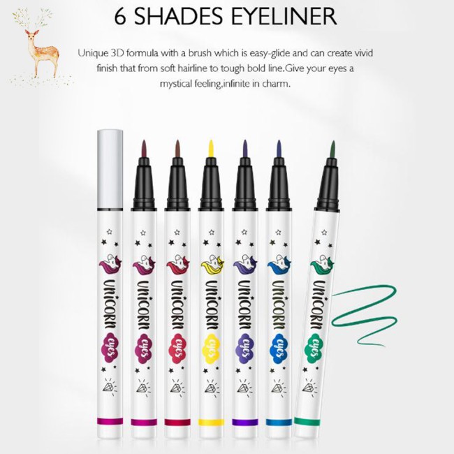 (Hàng Mới Về) Bút Kẻ Mắt Nước Tông Lì Khô Nhanh Chống Nước 6 Màu Tùy Chọn | BigBuy360 - bigbuy360.vn