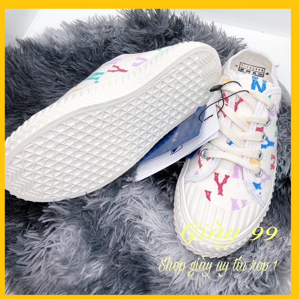Giày Sneaker Nữ Sục Đạp Gót n,Y Trắng Họa Tiết Cao Cấp- Giày 99 | BigBuy360 - bigbuy360.vn