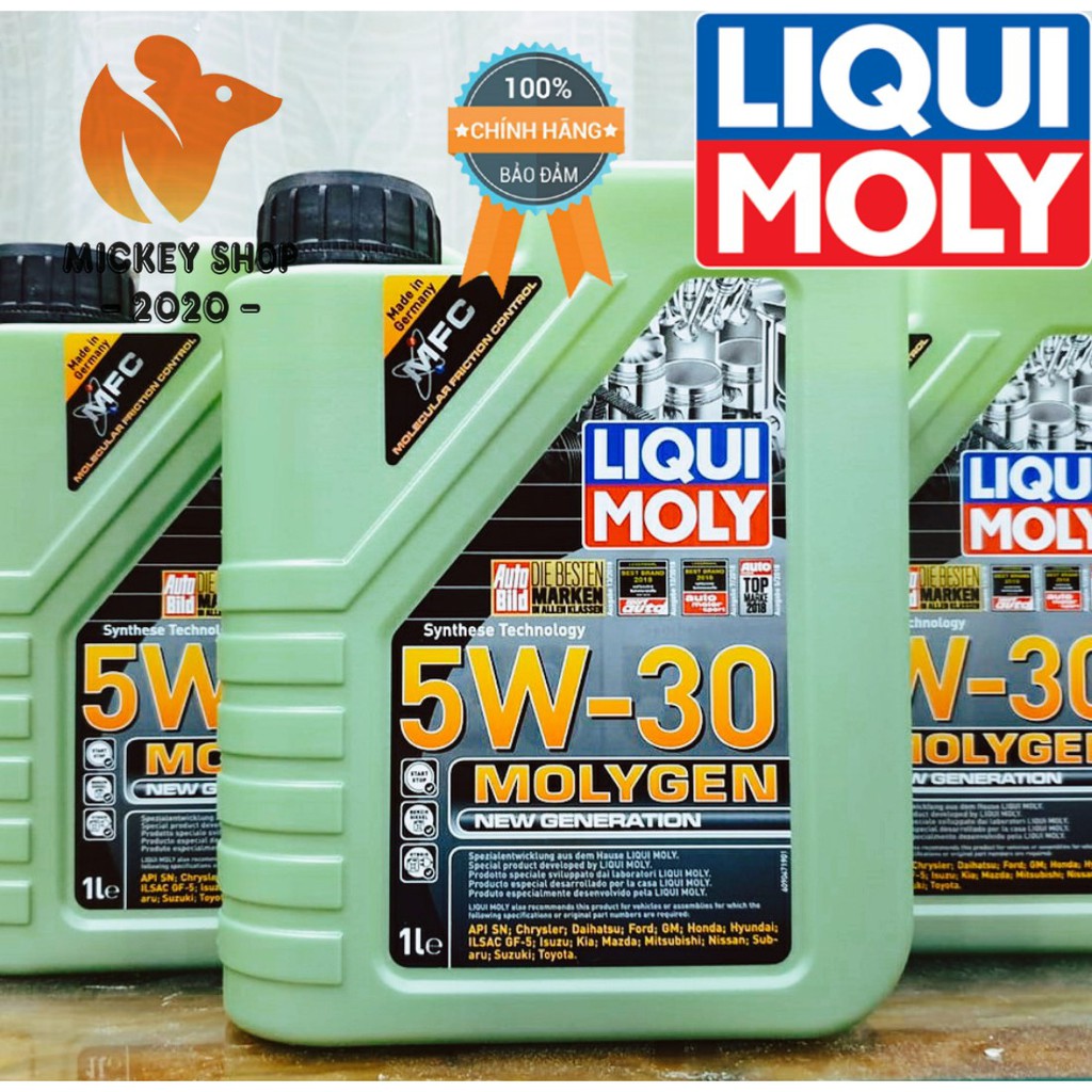 [YÊU THÍCH] COMBO Nhớt máy Liqui Moly Gen 5W30 1L và Nhớt láp Liqui Moly Gear 80W90 150ml