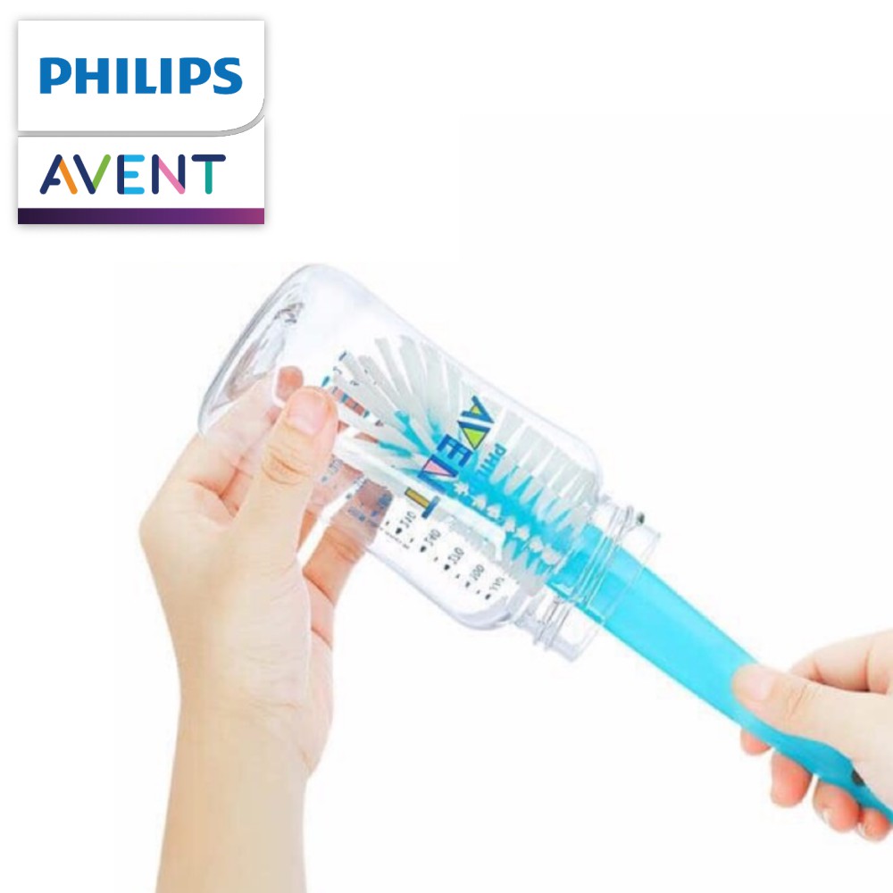 Cọ bình sữa Philips Avent màu xanh/hồng