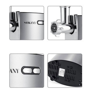 Máy xay thịt đa năng, đùn thịt làm dồi sụn Sokany 2500W