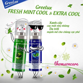 Combo 2 Chai Xịt Thơm Miệng Thảo Dược GREELUX - Khử Hôi Miệng, Dược Phẩm Hoa Linh