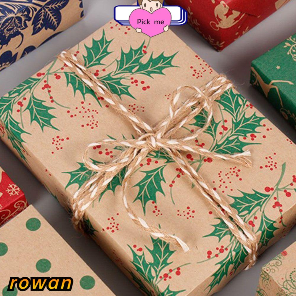 Giấy Kraft Gói Quà Giáng Sinh Hai Mặt In Họa Tiết Phong Cách Giáng Sinh Mới
