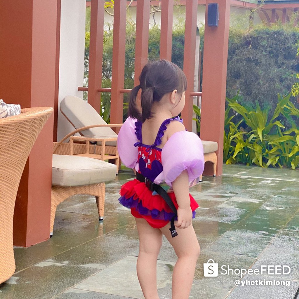 Phao tập bơi liền thân cho bé 15-35kg - phao tay đỡ ngực cho bé