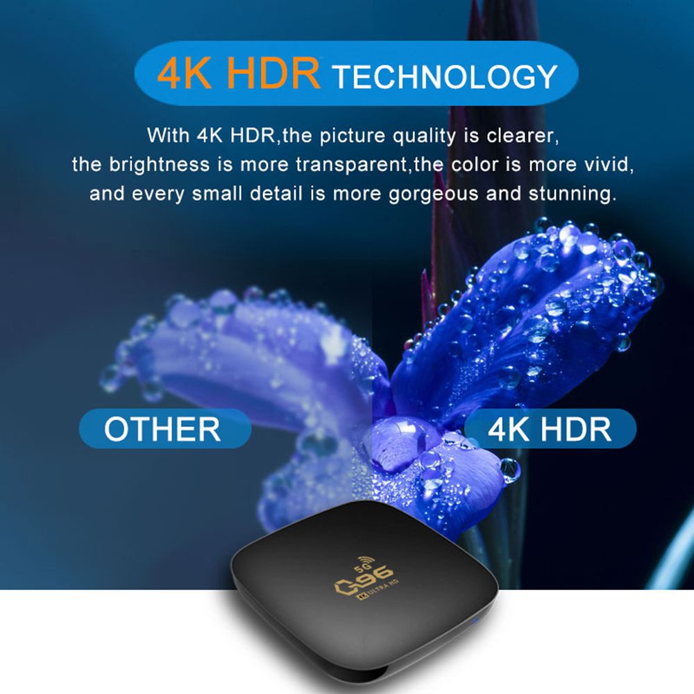 TV Box Q96+5G lõi tứ thông minh 2.4G/5.8G Dual WIFI 4K 2021 8GB+128GB Android 10.0