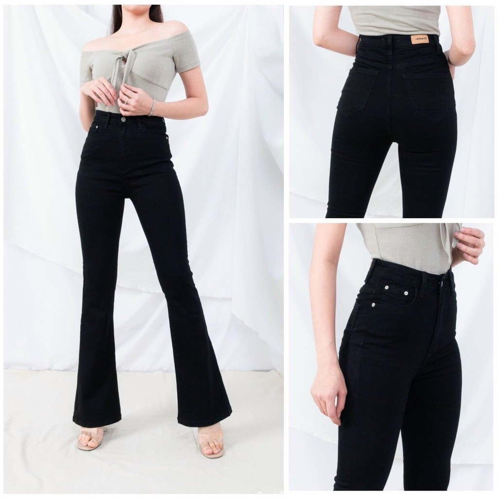 Quần Jeans Ống Pass - Loe Lưng Cao Form Đẹp QJ27
