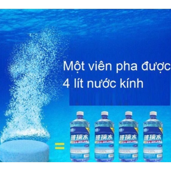 Viên sủi rửa kính ô tô tẩy sạch kính, tạo hiệu ứng lá sen