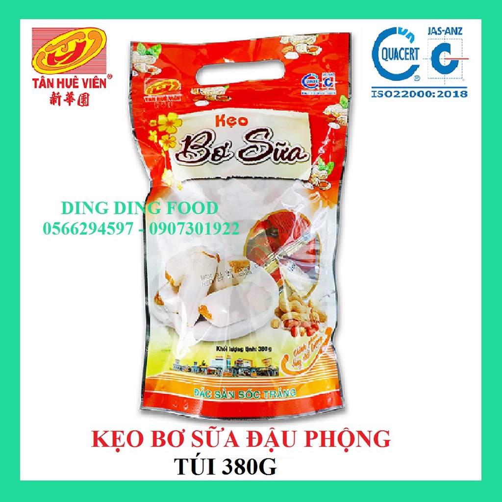 1KG Kẹo Bơ Sữa Đậu Phộng Tân Huê Viên| Kẹo Đậu Phộng Bơ Sữa| Đậu Phộng Nhuyễn| Kẹo Lạc| Ăn Vặt - DING DING FOOD