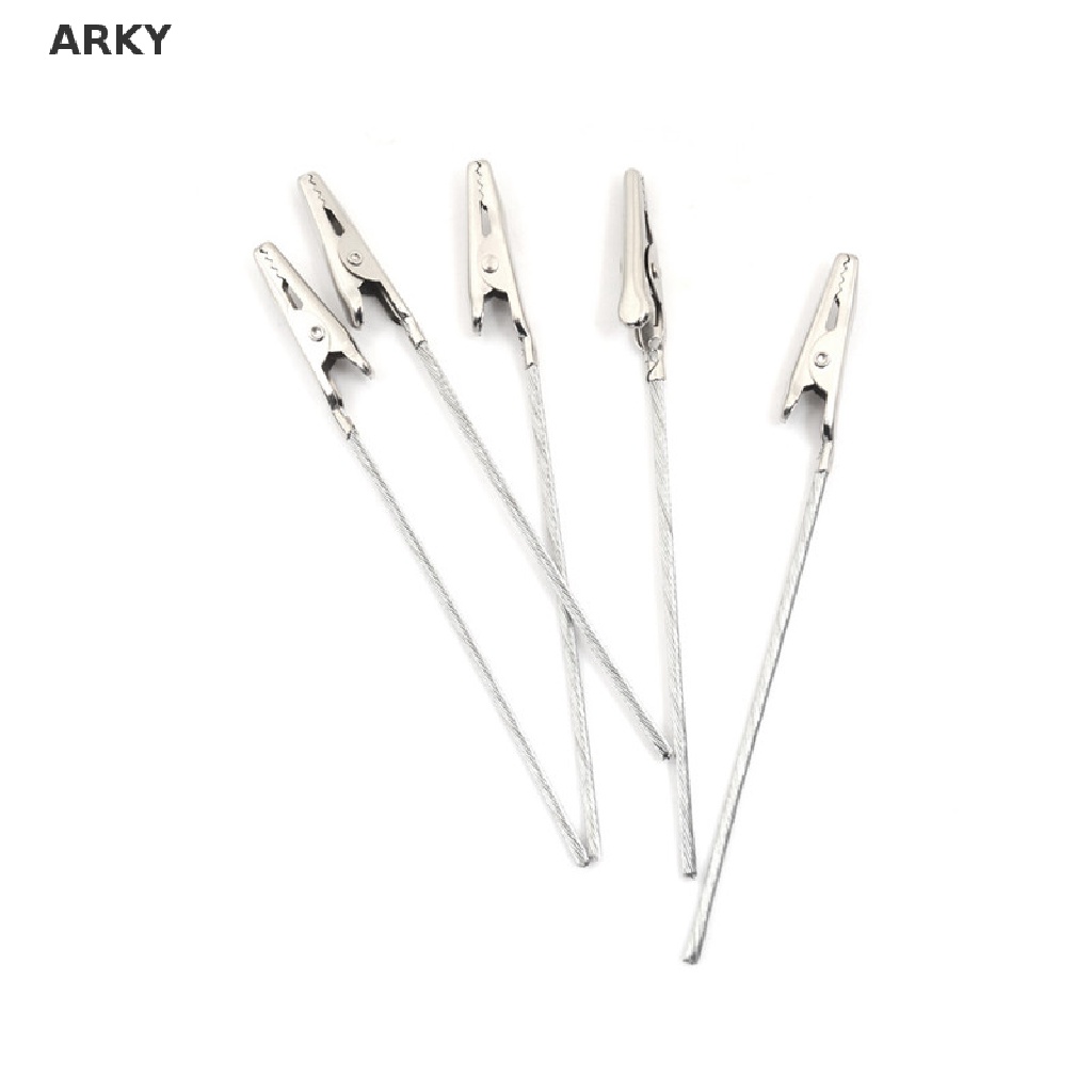 Set 10 Kẹp Cá Sấu Thử Điện Cách Điện Dài 10cm