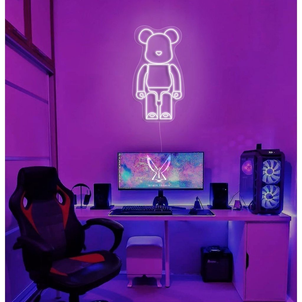 Đèn Led Neon BearBrick đơn giản