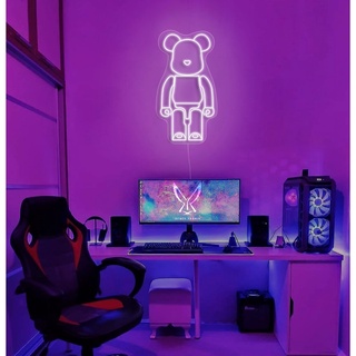 Đèn Led Neon BearBrick đơn giản