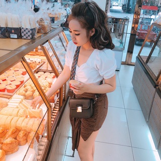 Set áo+cv kẻ / túi thổ cẩm/bộ ngủ