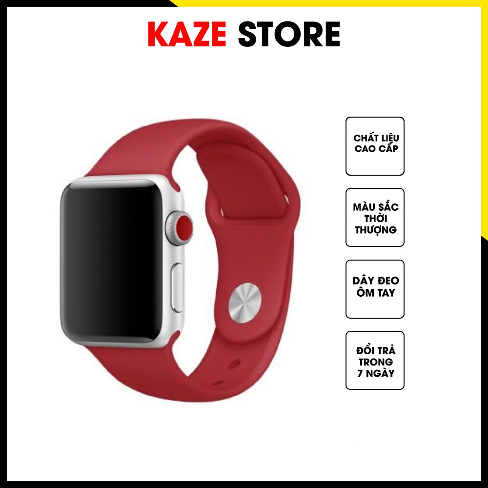 Dây đeo cao su watch Seri 1, 2, 3, 4 , 5 - Kaze Store