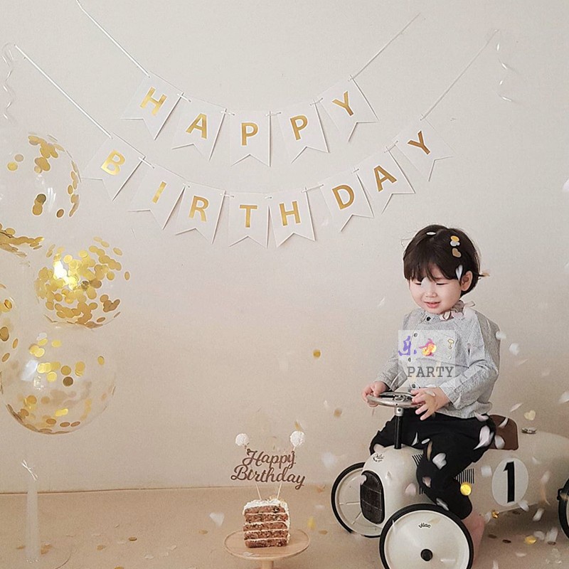 Bộ dây biểu ngữ chữ Happy Birthday trang trí sinh nhật