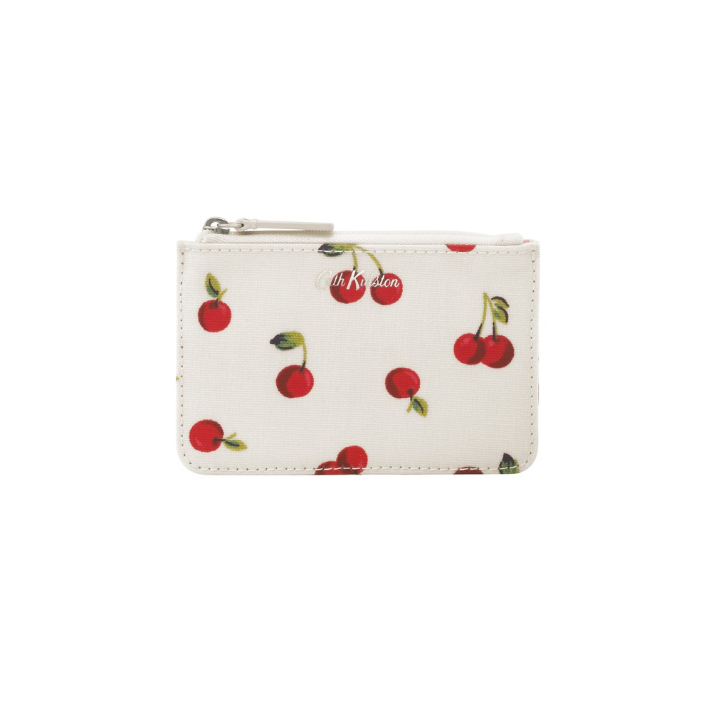 Cath Kidston - Ví cầm tay Small Card &amp; Coin Purse Cherries - 1002676 - Ivory