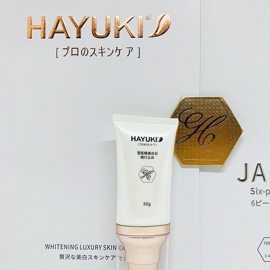 Bộ mỹ phẩm Hayuki dưỡng trắng da, mờ thâm nám 6in1 hàng chuẩn Nhật