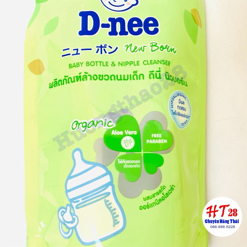 [TẶNG QUÀ] Nước Rửa Bình Sữa Dnee ORGANIC Chuẩn Thái Hương Trà Xanh, Nước Rửa Bình Sữa Huongthao28