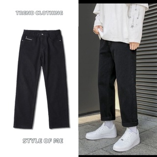 Quần Jean nam, Quần Jeans baggy đen full ống suông, rộng, hottrend 2021-Trend Clothing!