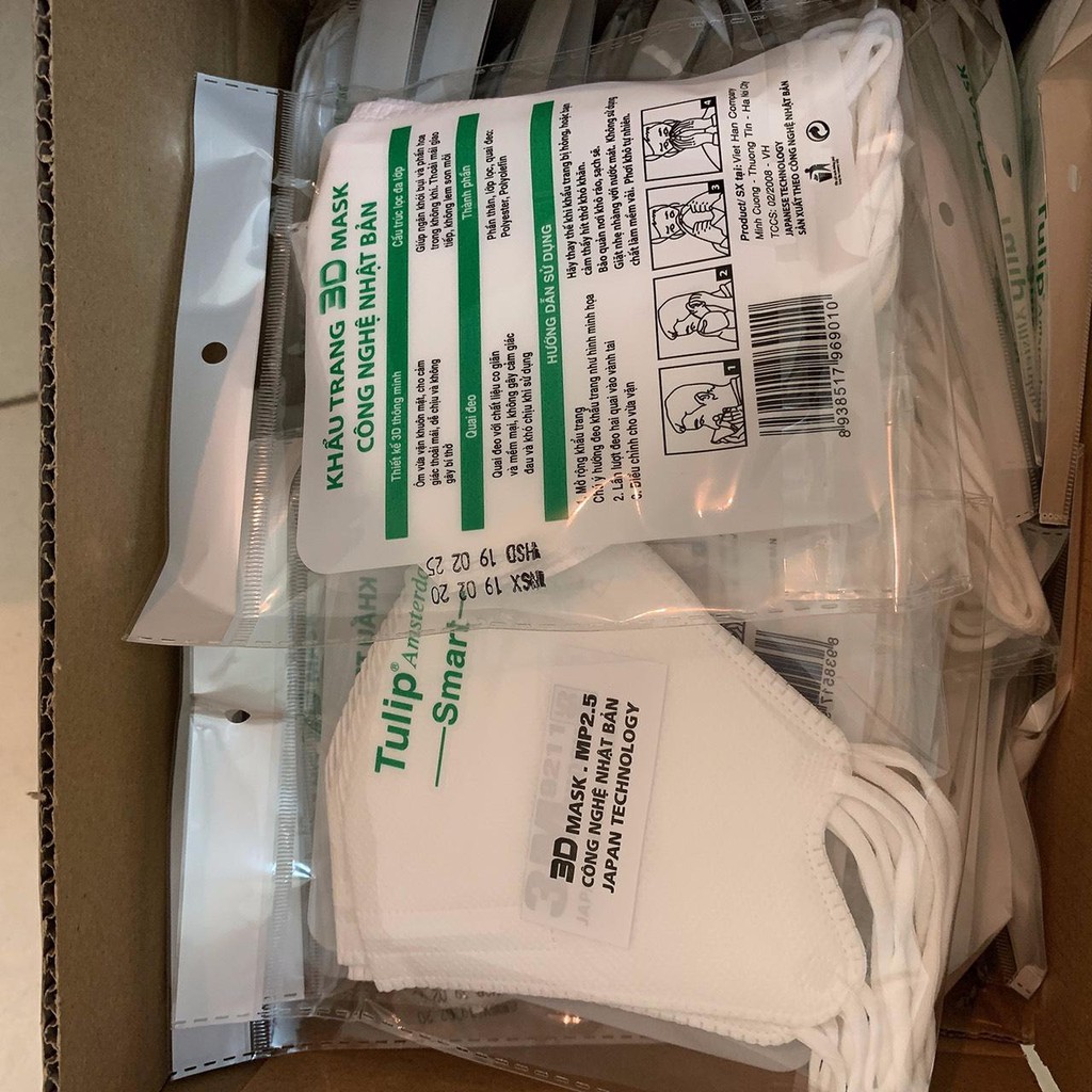 _Khẩu trang 3D Mask Tulip (1 gói 5 chiếc) | BigBuy360 - bigbuy360.vn