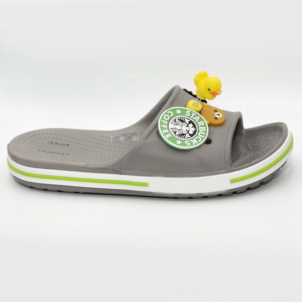 Dép lê cross nữ quai ngang LÊ BAYA full box tặng 12 siticker cross gắn dép