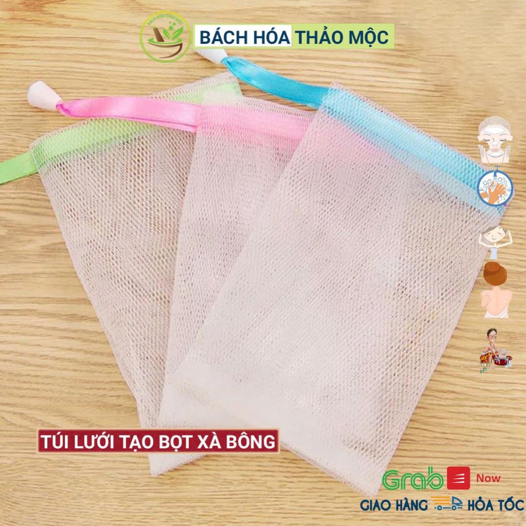 Túi Lưới Tạo Bọt Xà Bông, Túi Đựng Xà Phòng Tắm Loại Cao Cấp 2 Lớp