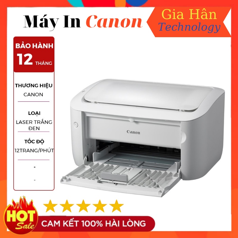 Máy In Laser Đen Trắng Thương Hiệu Canon LBP 2900 Chính Hãng Chất Lượng Cao Có Tích Hợp Cổng USB - Bảo Hành 12 Tháng