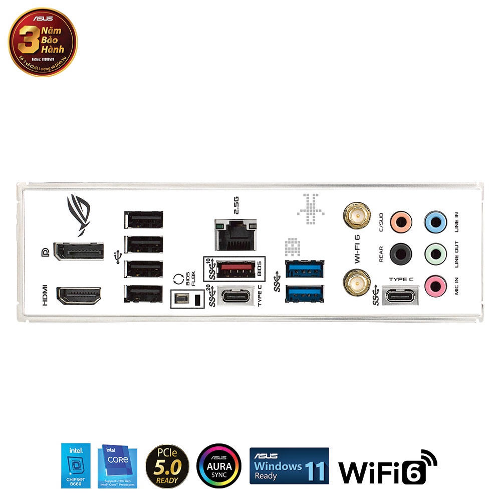 Bo mạch chủ Mainboard ASUS ROG STRIX B660-A GAMING WIFI D4  - Gear Phú Thọ