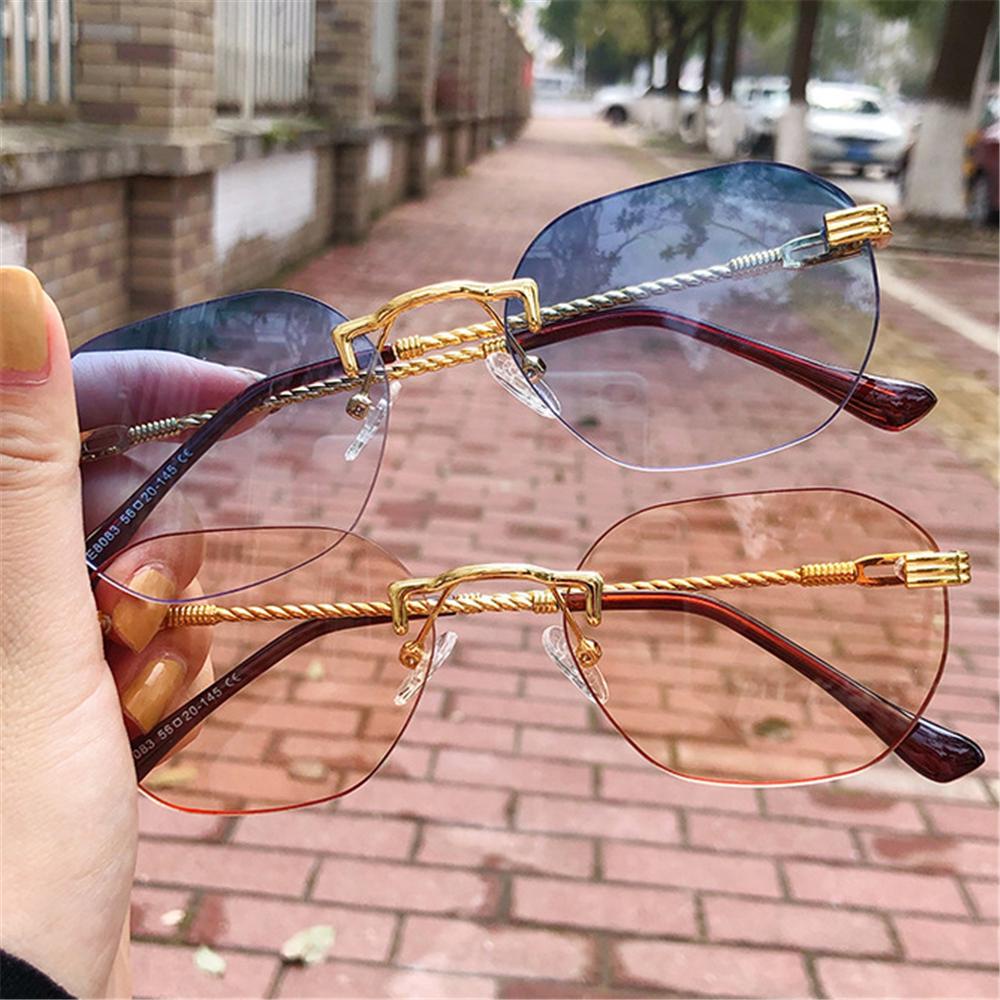 ESPO Kính Mát Nữ Gọng Kim Loại Chống Tia UV400