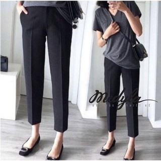 Quần bầu Medyla - Quần Baggy bầu công sở Umi co dãn 4 chiều phù hợp đi làm, dạo phố