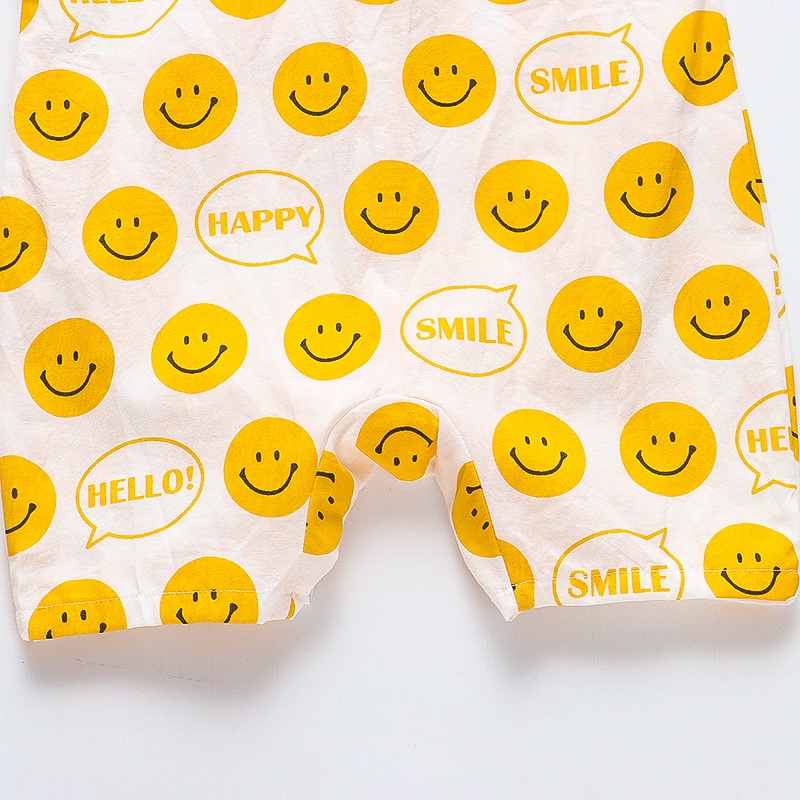 Bộ Áo Liền Quần Mùa Hè Dễ Thương Mỏng Nhẹ Cho Bé Sơ Sinh