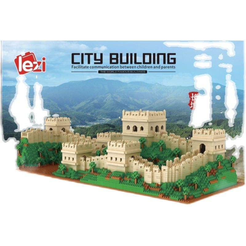 Tòa nhà Vạn Lý Trường Thành của Trung Quốc tương thích với các khối kim cương Lego và hạt siêu nhỏ, khó giải n