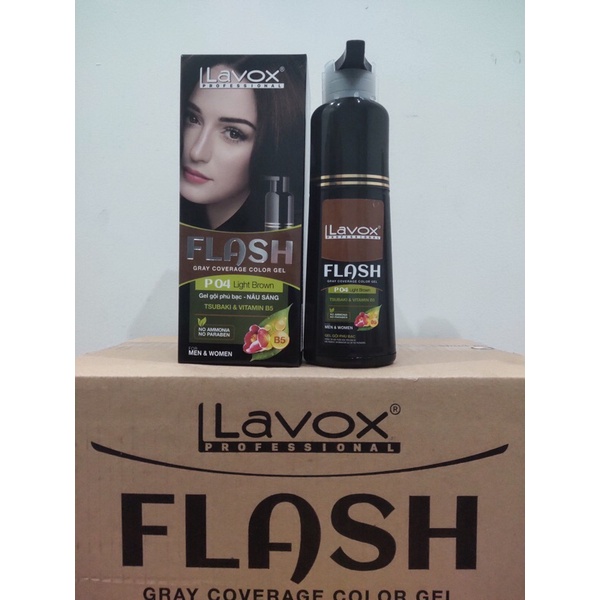 Dầu Gội phủ Bạc Lavox Flash- Dung tích lớn 200ml