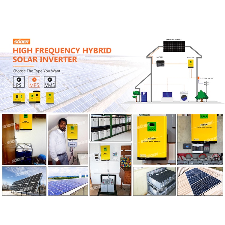 Biến tần Inverter Suoer 3000W-24V -SVP-3K-24V-Solar Hybrid Inverter 3KW