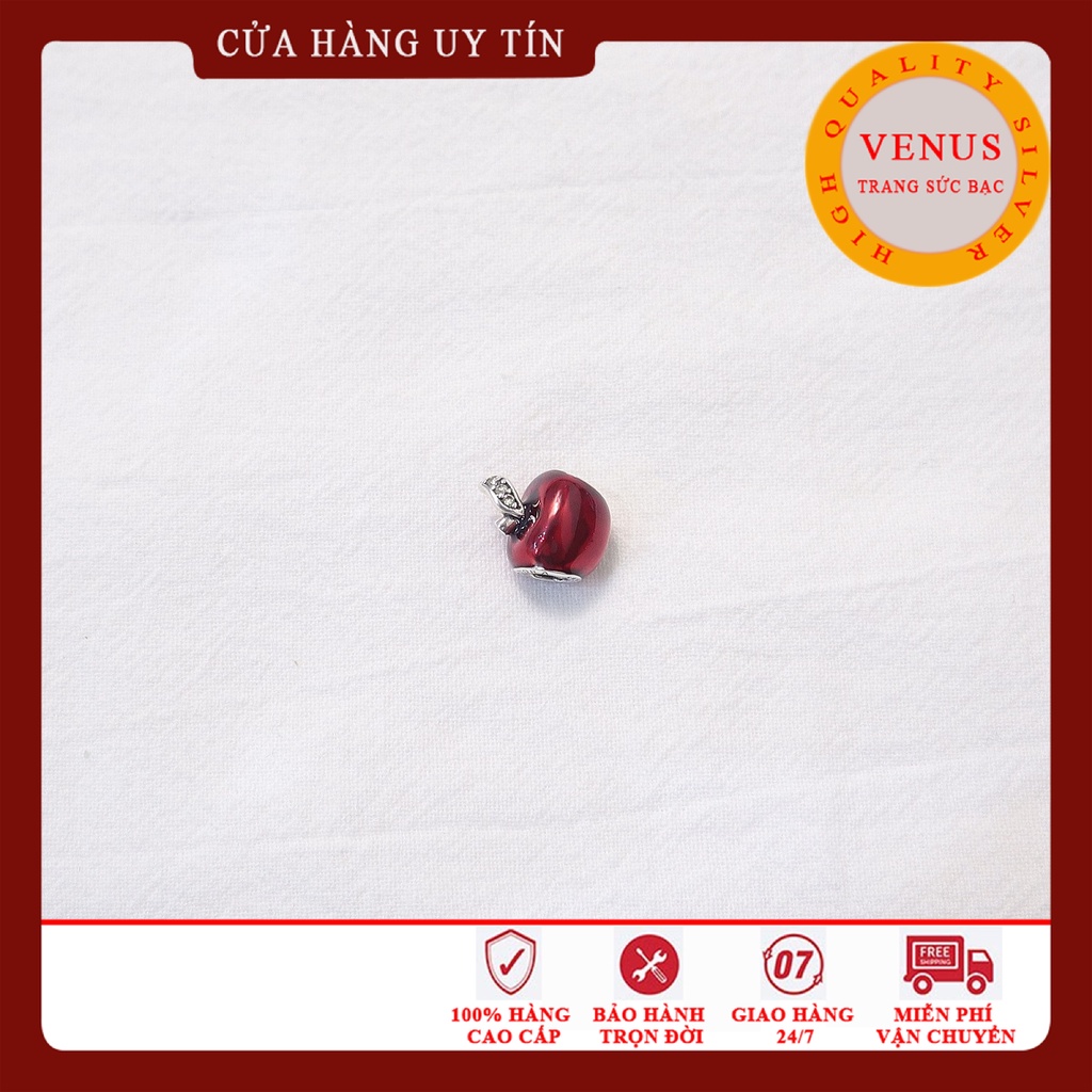 [Charm bạc 925 cao cấp] Charm quả táo đỏ- Mã sản phẩm VENUSQTD