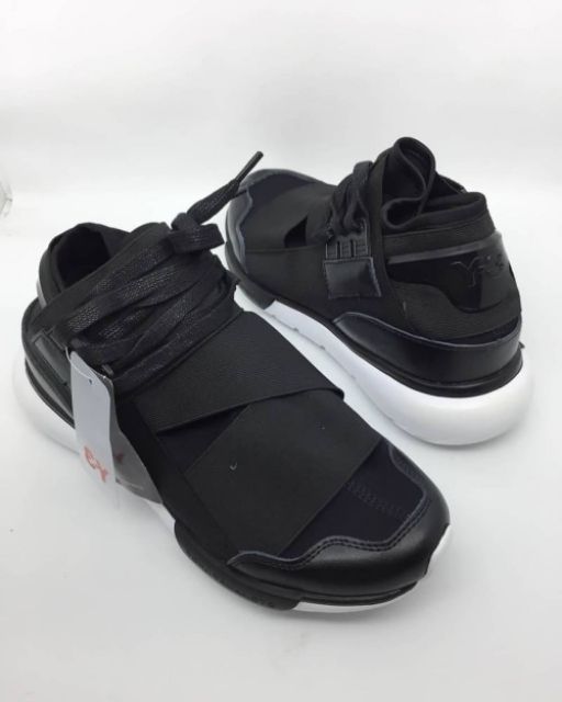 GIÀY THỂ THAO Y3 Qasa High In Black White ĐEN ĐẾ TRẮNG