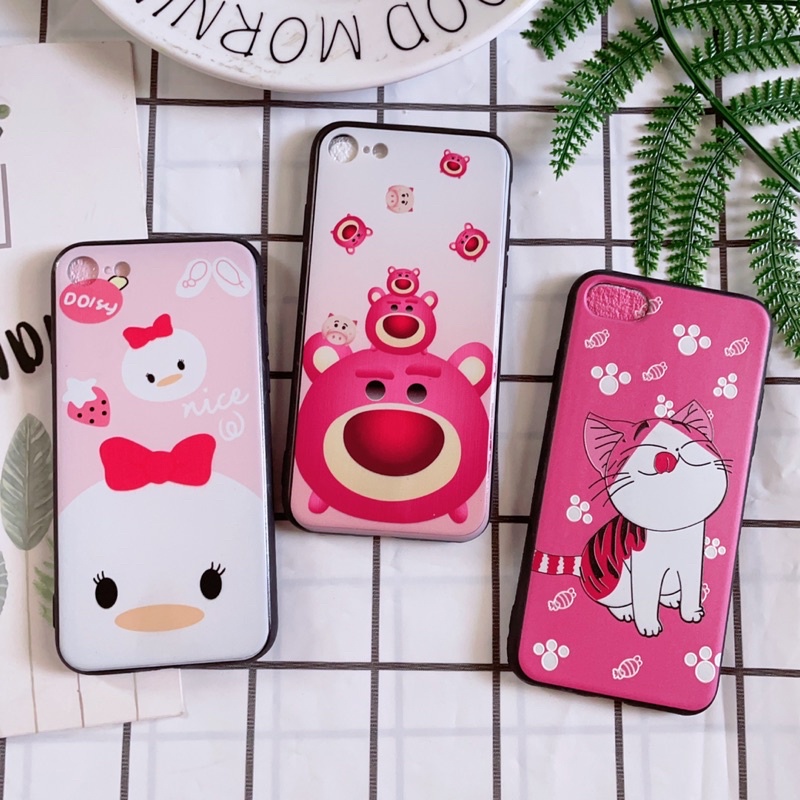 Ốp iPhone 7/8 Viền Nhựa Dẻo Hình Thú Ngộ Nghĩnh