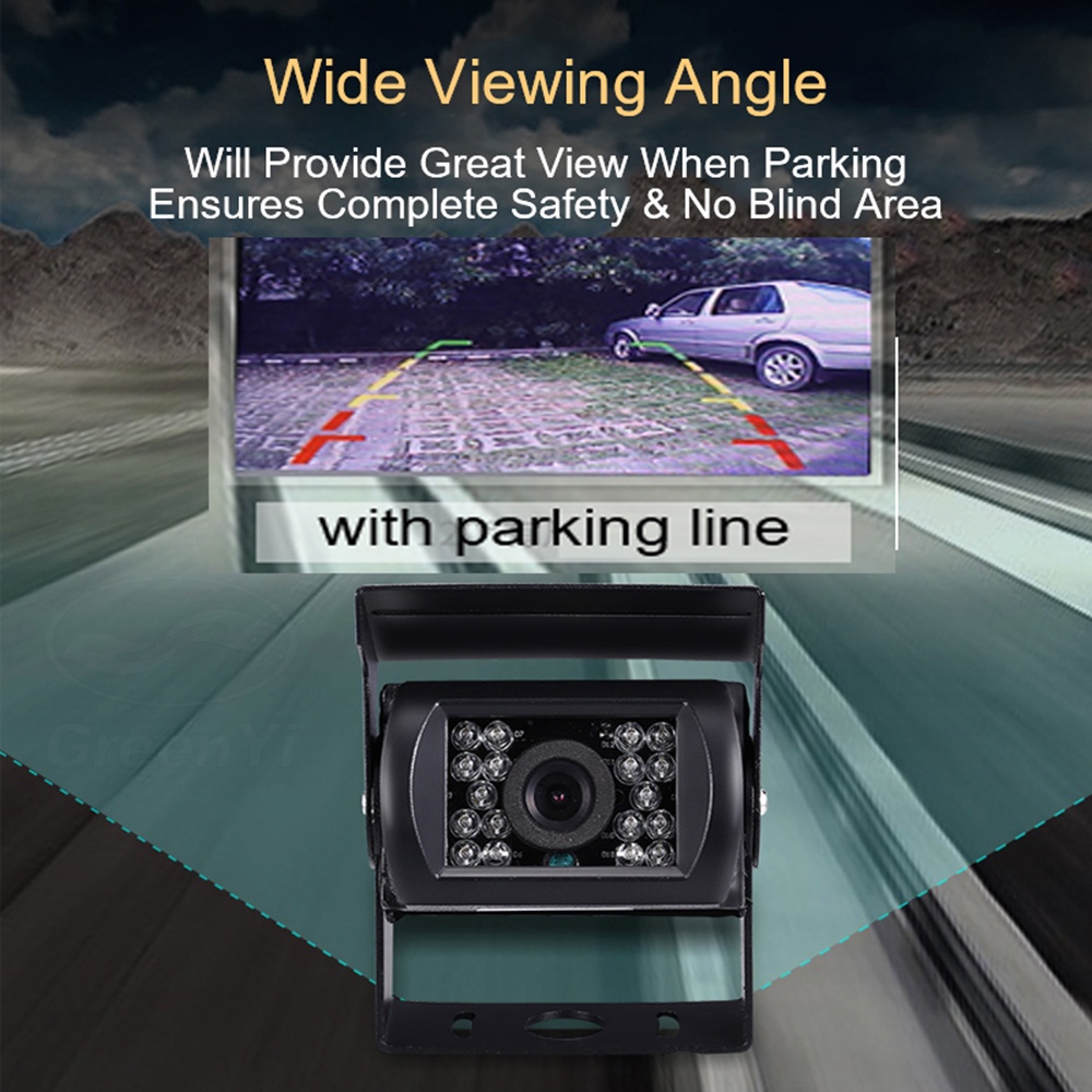 Camera Chiếu Hậu 18 Bóng LED Hồng Ngoại Chống Nước Cho Ô Tô Xe Tải 12V 24V | BigBuy360 - bigbuy360.vn