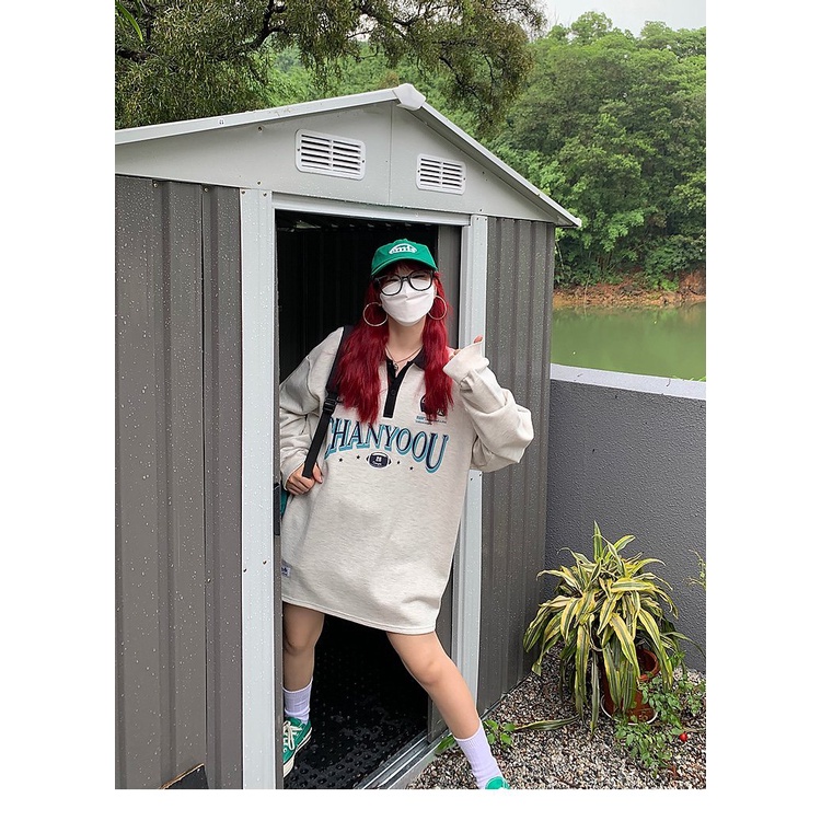 Áo Polo Dài Tay Chanyoou 26 PEONYB Unisex [FREESHIP] Sweater form rộng tay bồng thiết kế cổ bẻ chân cua vintage hàn quốc