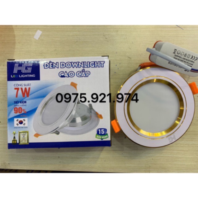 Đèn Led Âm Trần Downlight 7w 3 Màu Chip Hàn Quốc